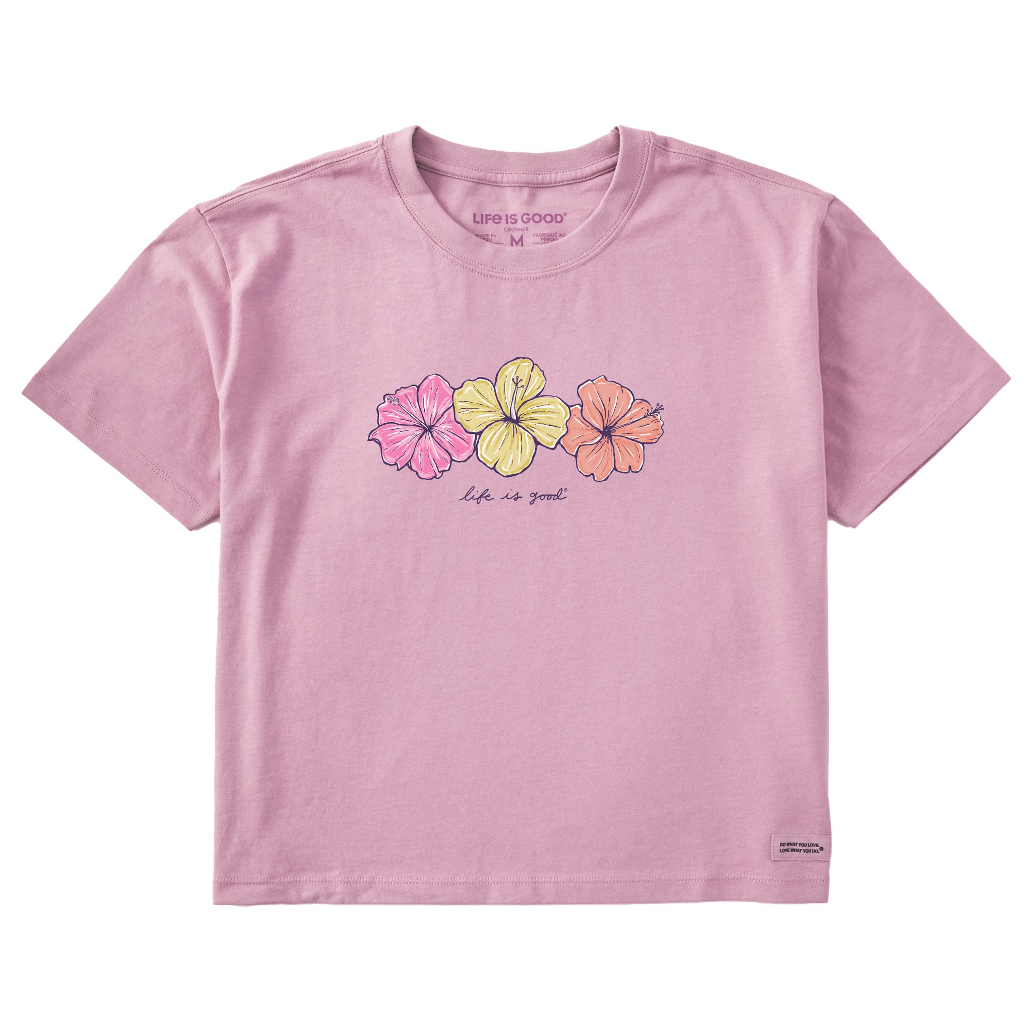 3 Hibiscuses Boxy Tee