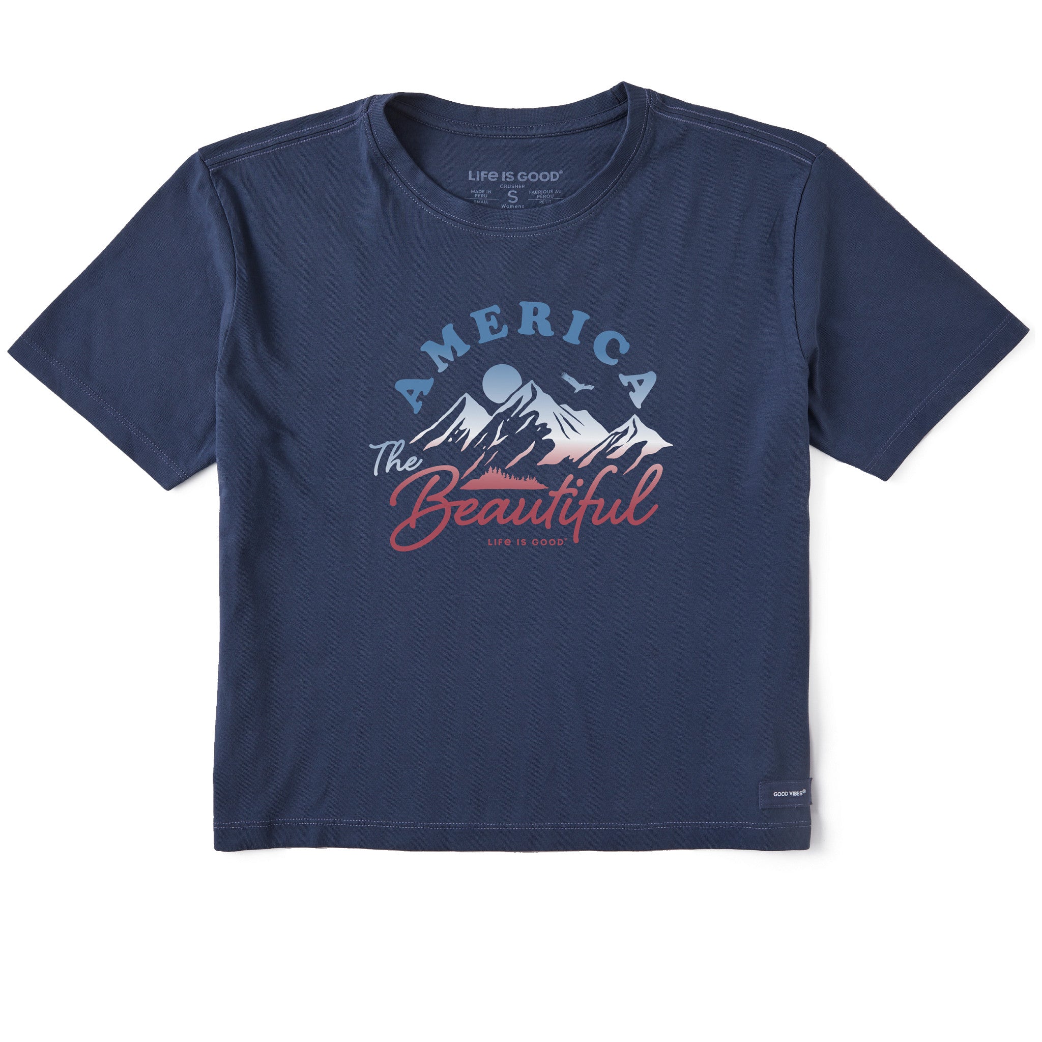 America the Beautiful Mountain Boxy Tee