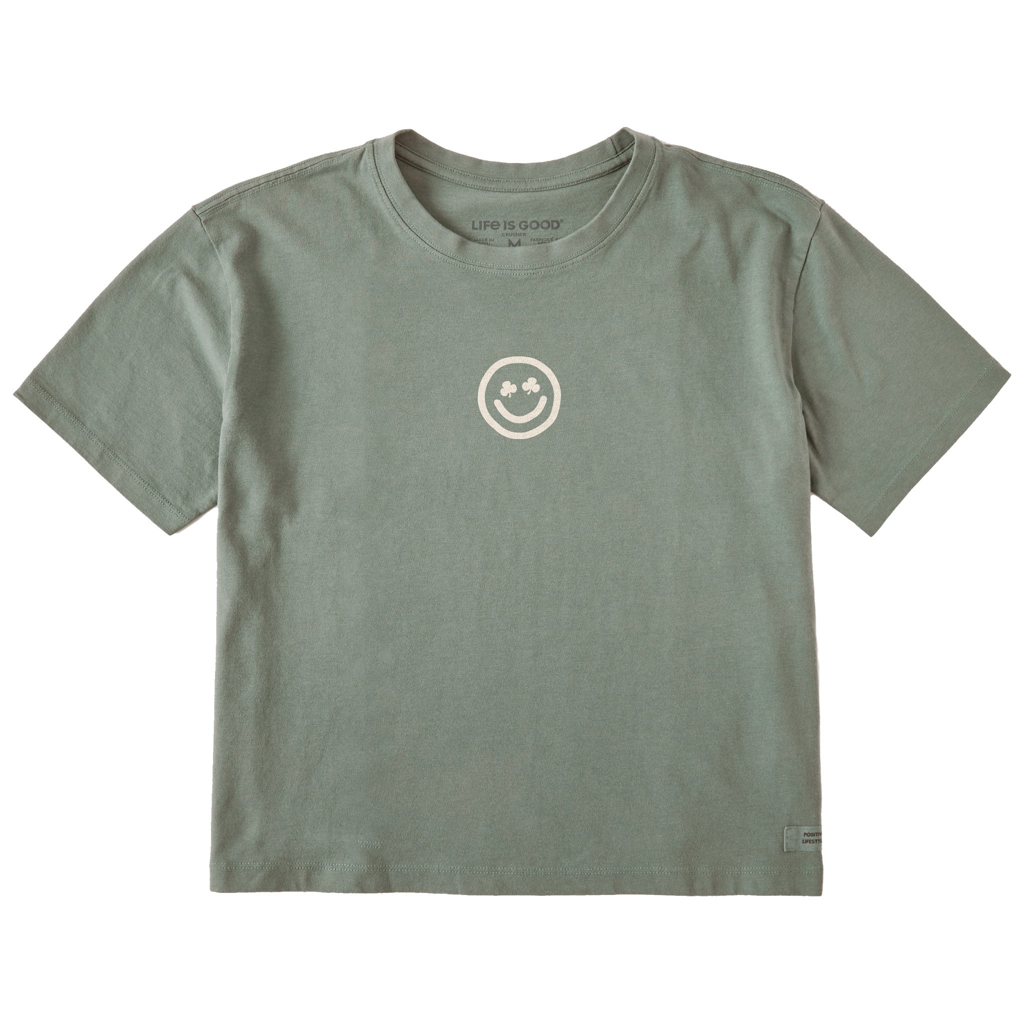 Clean Clover Smile Boxy Tee